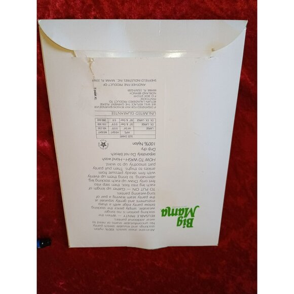 Big Mama Womens Reusable Pantyhose XL Beigetone Reinforced Toe Stretch 55"-59" - Picture 2 of 5